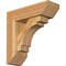 Ekena Millwork Merced Slat Rough Sawn Bracket w/ Offset Brace, Western Red Cedar, 6"W x 18"D x 18"H BKT0604X18X18MRC06RWR - alternate 1